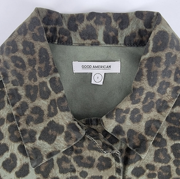 Good American Leopard Utility Jacket - Picture 4 of 13